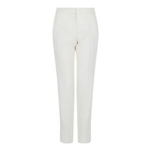 Givenchy Striped Silk Tuxedo Pants White Womens